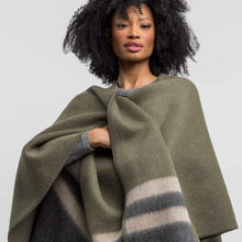 Unisex | Aspen Cape | Forest Green / Charcoal / Light Taupe