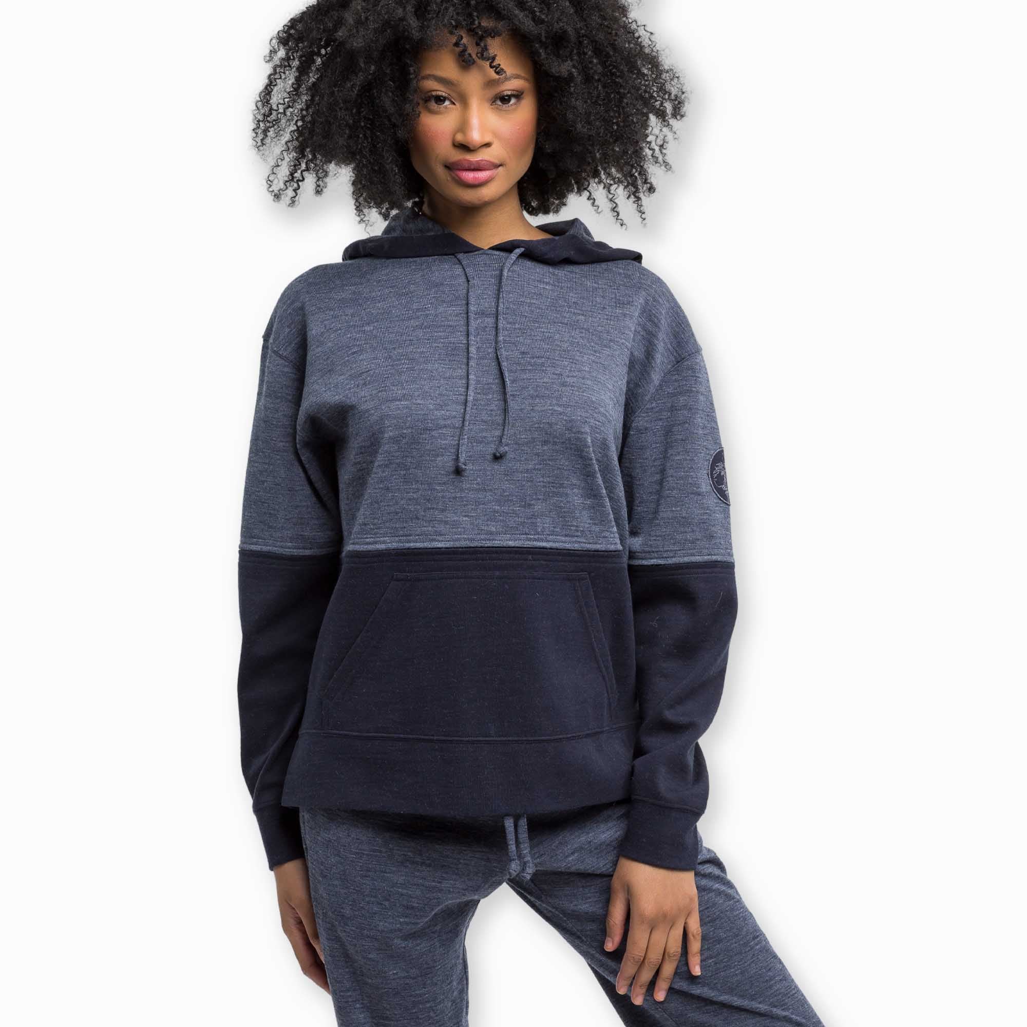 Womens | Malibu Lounge Hoodie | Denim Blue / Navy