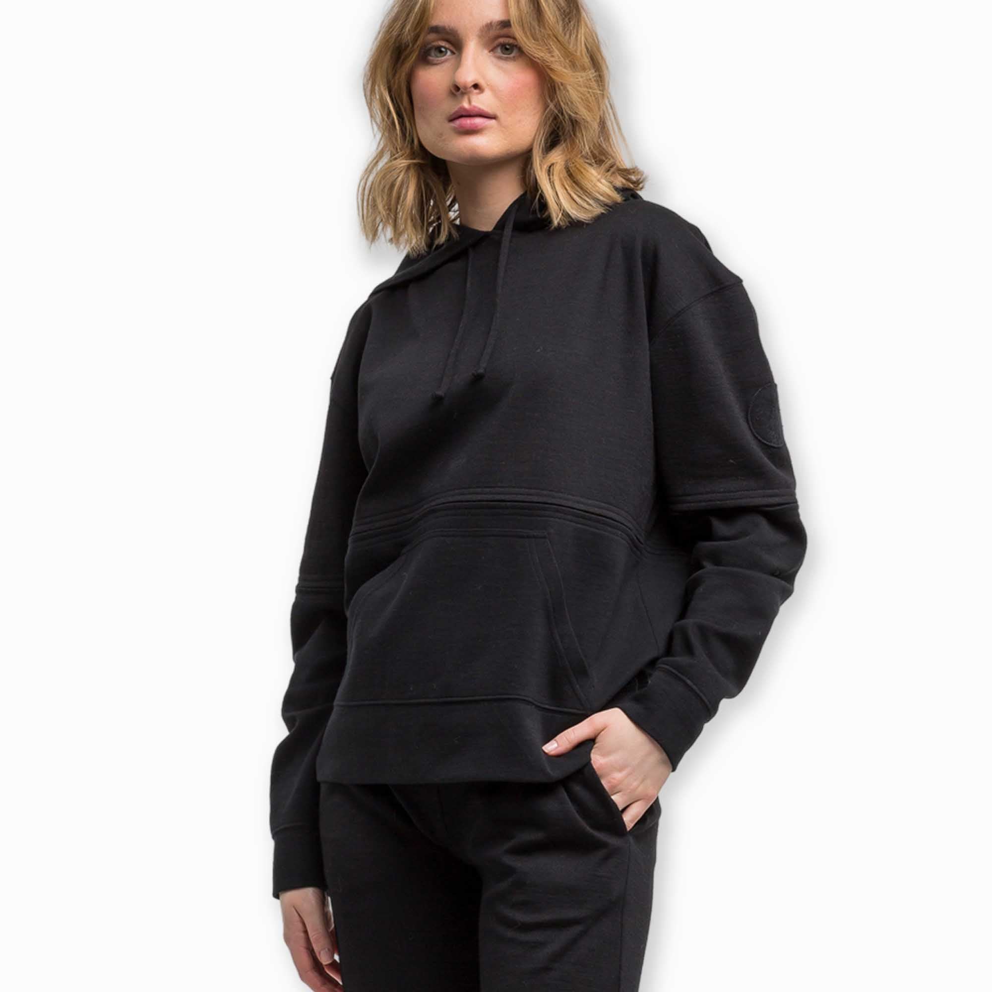 Womens | Malibu Lounge Hoodie | Black