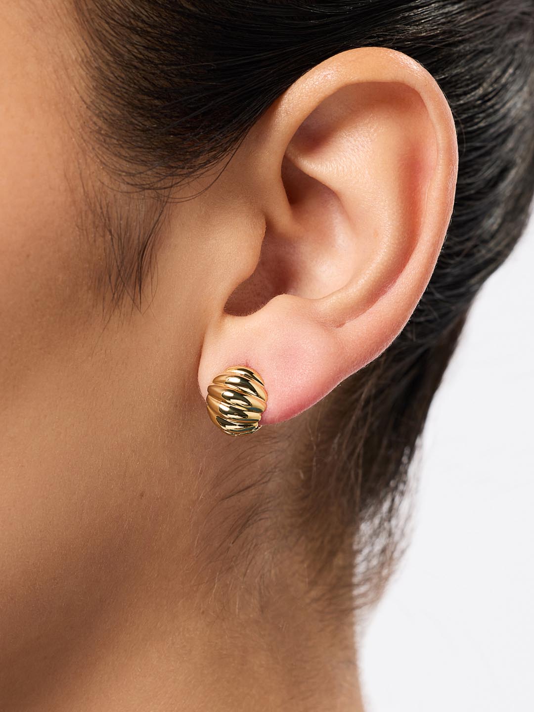 Colton Mini Statement Earrings | 14K Gold on Brass
