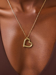 Delilah Heart Necklace | 14K Gold on Brass