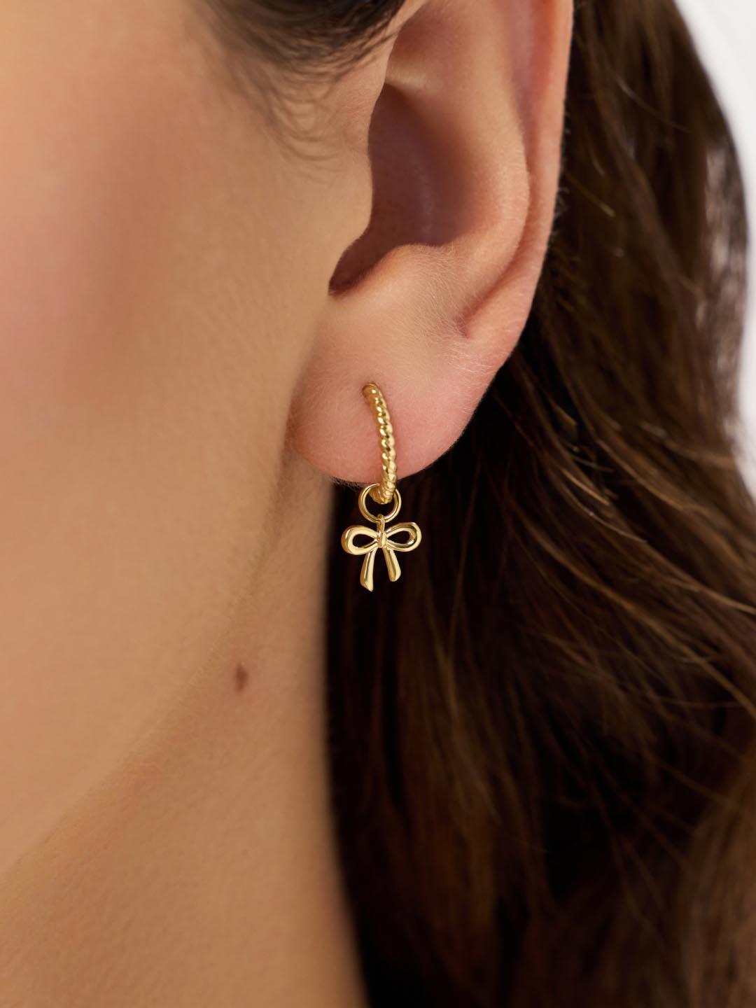 Bow Earring Charms | 14K Gold on Brass