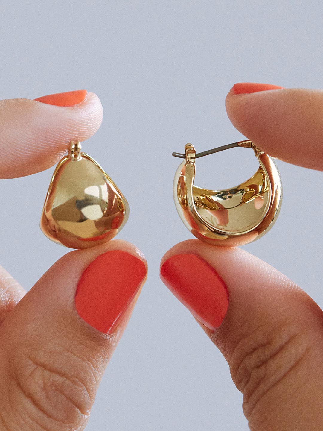 Abby Hoop Earrings | 14K Gold on Brass