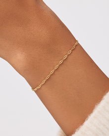 Mini Anchor Chain Bracelet | 10K Solid Gold