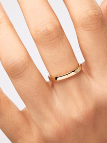 Slim Eclipse Ring | 10K Solid Yellow Gold