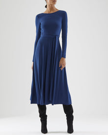 Halston | Bianca Jersey Dress | Sapphire Blue