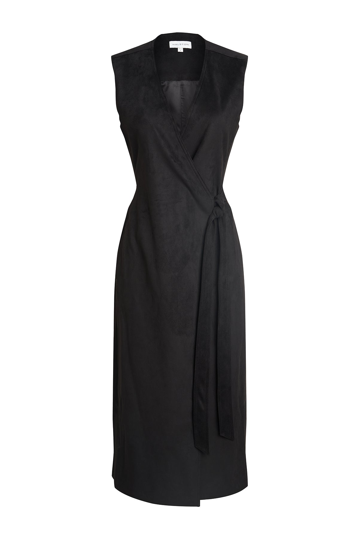 Halston | Paulina Dress In Ultrasuede | Black