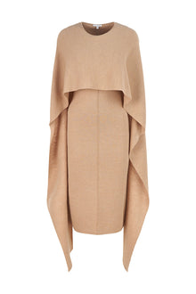 Halston | Amal Dress In Merino Wool | Light Camel