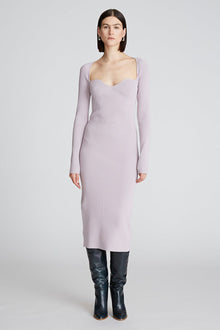 Halston | Sawyer Dress In Matte Viscose | Light Plum