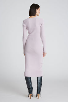 Halston | Sawyer Dress In Matte Viscose | Light Plum