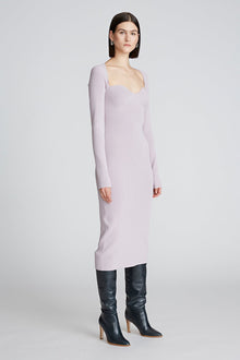 Halston | Sawyer Dress In Matte Viscose | Light Plum