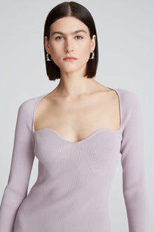 Halston | Sawyer Dress In Matte Viscose | Light Plum