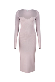 Halston | Sawyer Dress In Matte Viscose | Light Plum