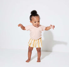 Unisex | Tencel Bloomer Shorts | Yellow Striped