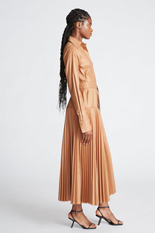 Halston | Raina Dress In Cotton Sateen | Cedar