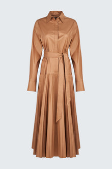 Halston | Raina Dress In Cotton Sateen | Cedar