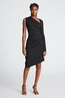 Halston | Skyler Dress In Knit Suiting | Black
