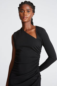 Halston | Skyler Dress In Knit Suiting | Black