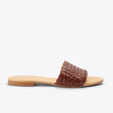 Product Image 2 of the Isla Woven Slide Brandy Women's Leather Sandal Nisolo