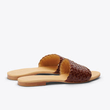 Product Image 4 of the Isla Woven Slide Brandy Women's Leather Sandal Nisolo