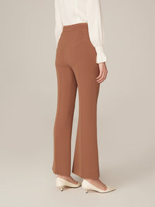 Triacetate Flare-Leg Pants | Brown