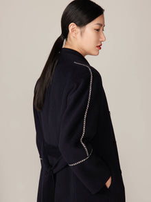 Ngari Cashmere Coat | Navy