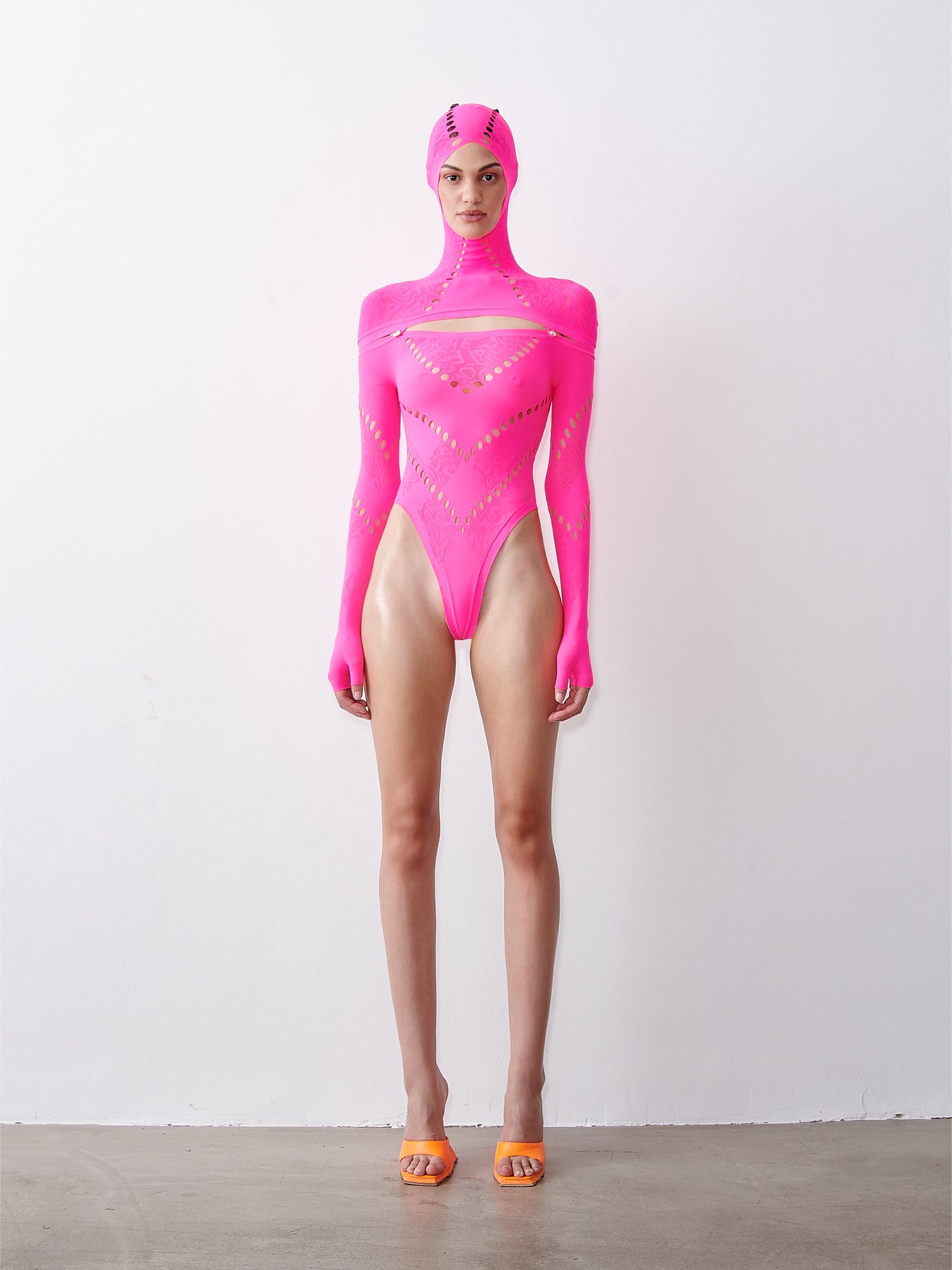 Pearl Bodysuit | Shocking Pink