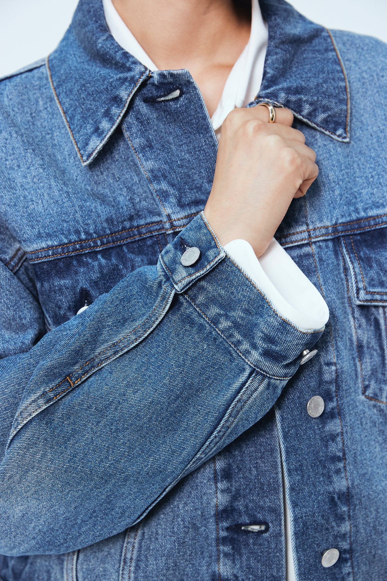 Oversized Denim Jacket | Blue Wash