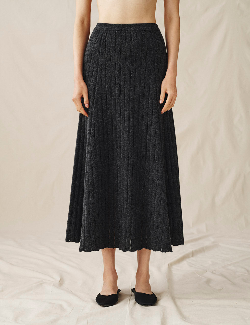 Womens | The Knit Skirt | Anthracite