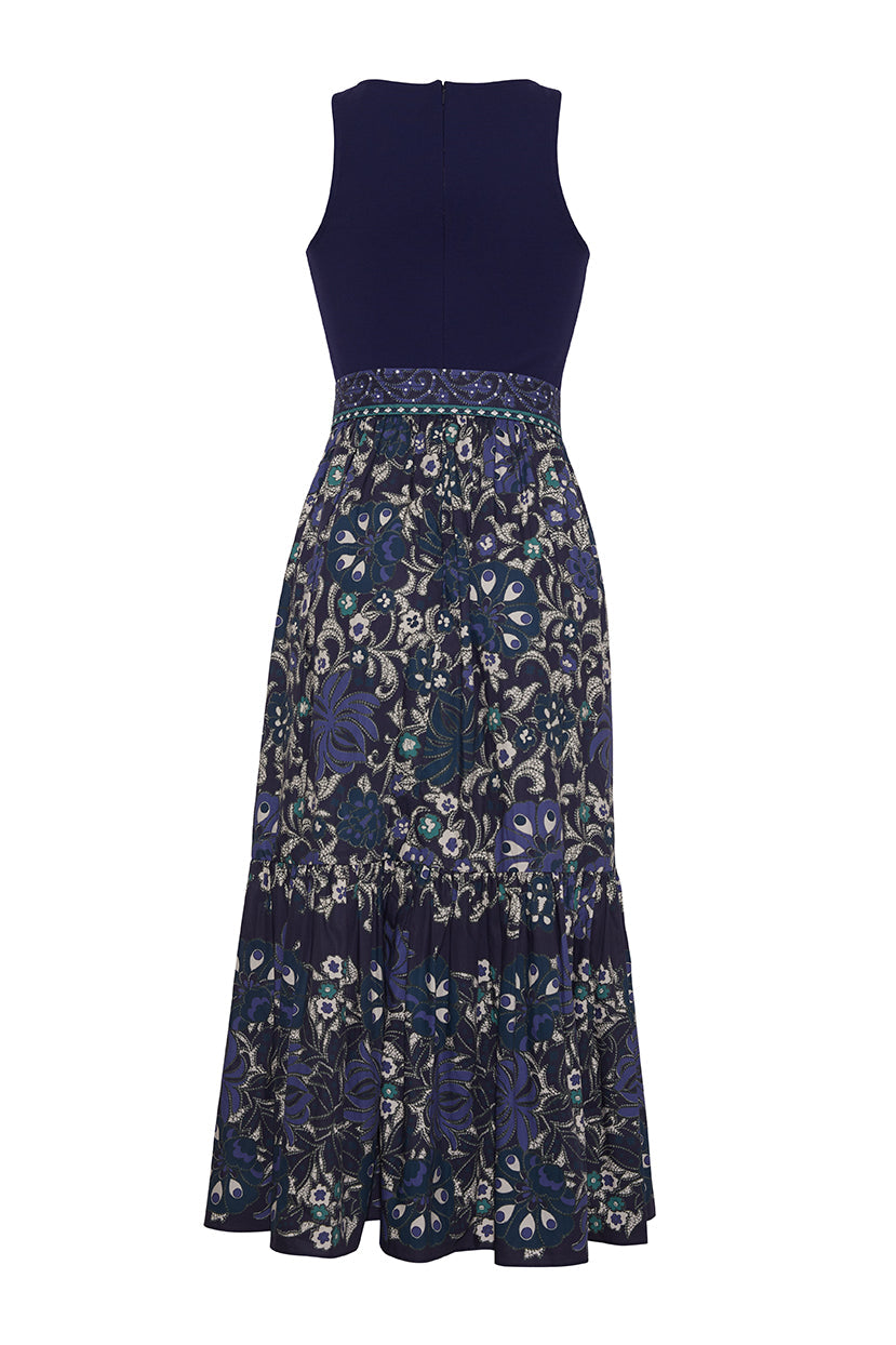 Amora Dress | Blue Bogata Scarf