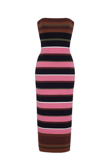 Mesa Dress | Sienna Stripe Pink Lemonade