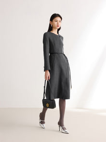 Double-Sided Wool Coat | Grey