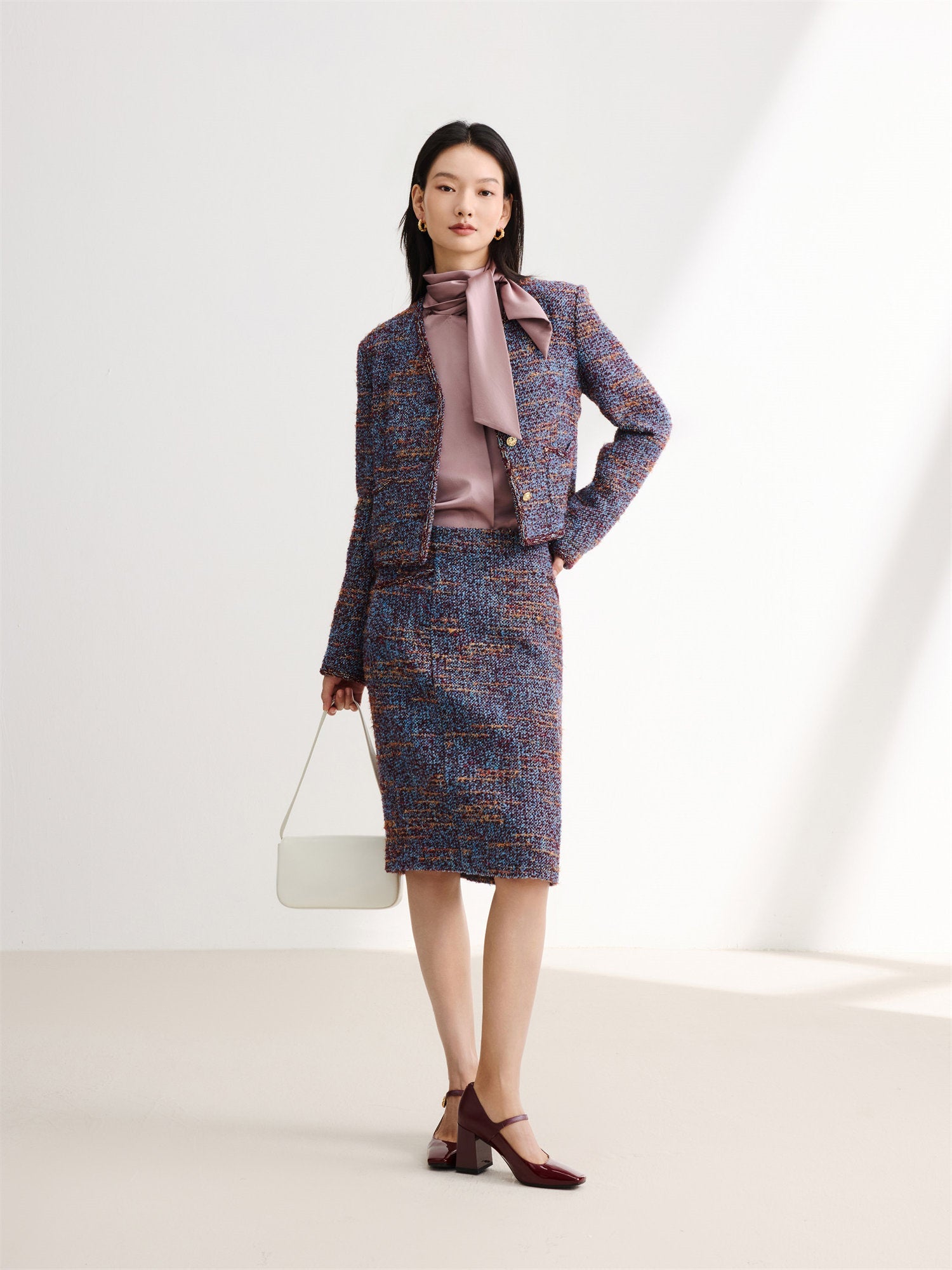 Boucle Coat | Blue