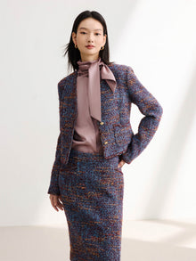 Boucle Coat | Blue