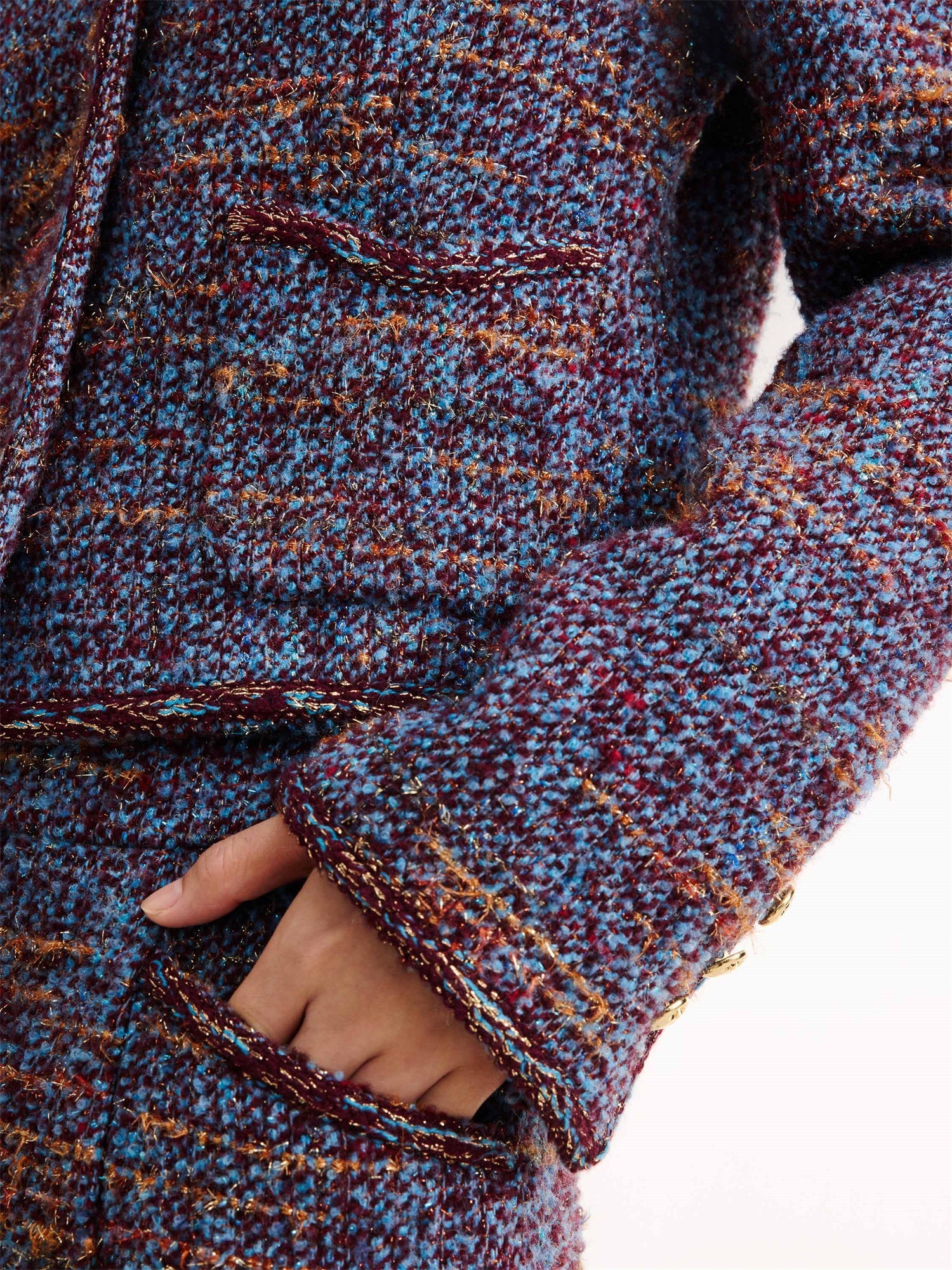 Boucle Coat | Blue