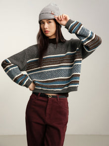 Knit Round Neck Pullover | Grey
