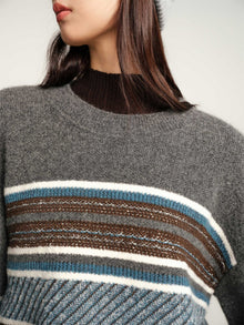 Knit Round Neck Pullover | Grey