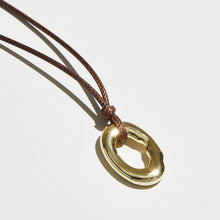 The Ania Cord Pendant Necklace |  18Kt Gold Vermeil