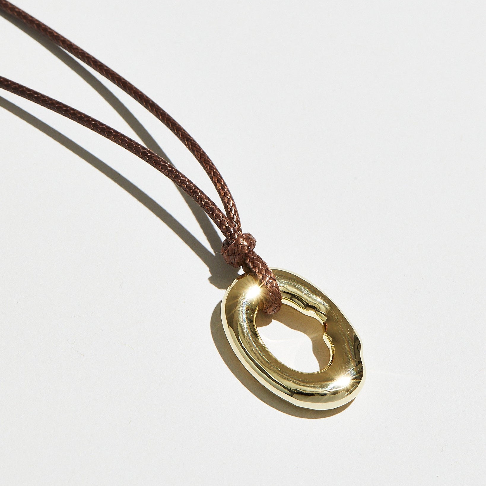 The Ania Cord Pendant Necklace |  18Kt Gold Vermeil