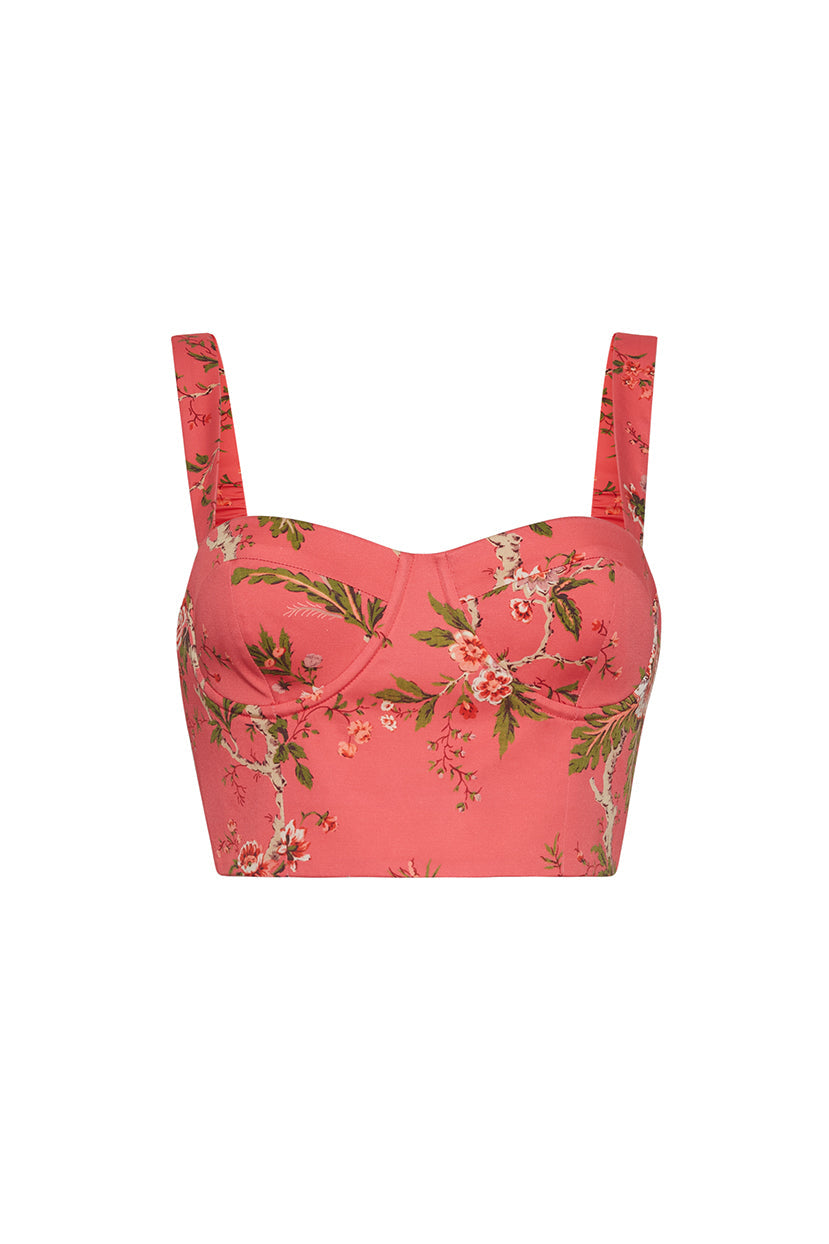 Claudine Top | Chintz Guava