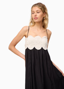 Iona Maxi Dress | Macadamia/Black