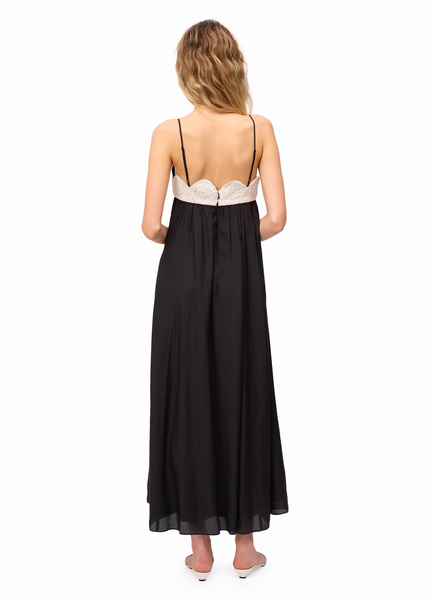Iona Maxi Dress | Macadamia/Black
