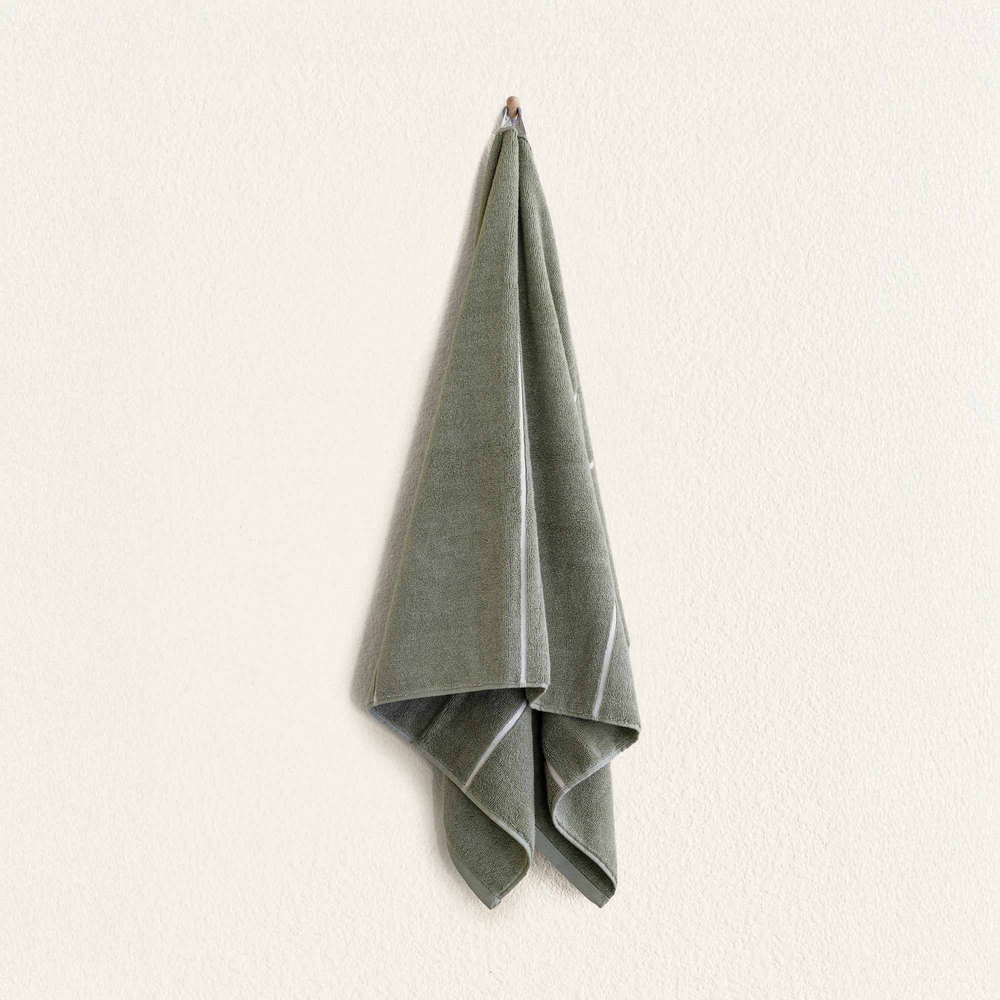 Deia Australian Cotton Towels | Sage/Ecru