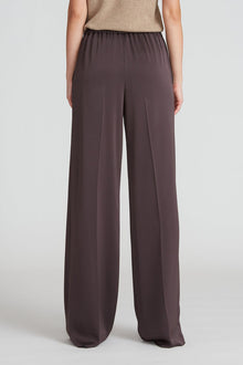 Halston | Aleah Crepe Back Satin Pant | Truffle