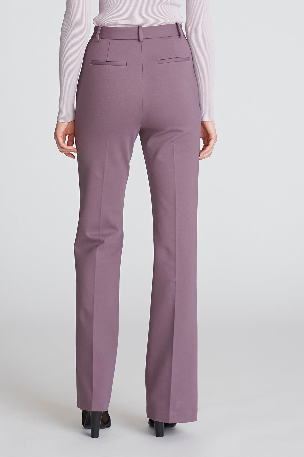 Halston | Kimia Trouser In Milano Jersey | Plum