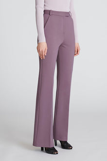 Halston | Kimia Trouser In Milano Jersey | Plum