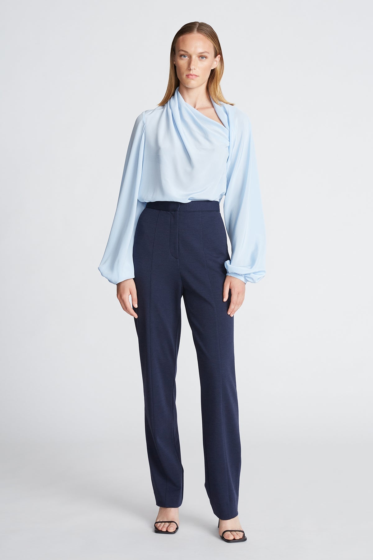 Halston | Collins Pant In Knit Suiting | Midnight