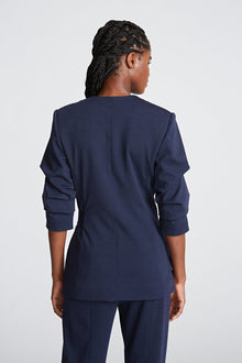 Halston | Bexley Jacket In Knit Suiting | Midnight