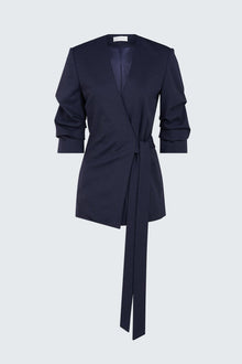Halston | Bexley Jacket In Knit Suiting | Midnight