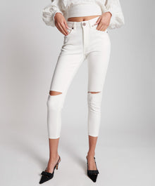 Freebirds Ii High Waist Stretch Skinny Denim Jeans | True White